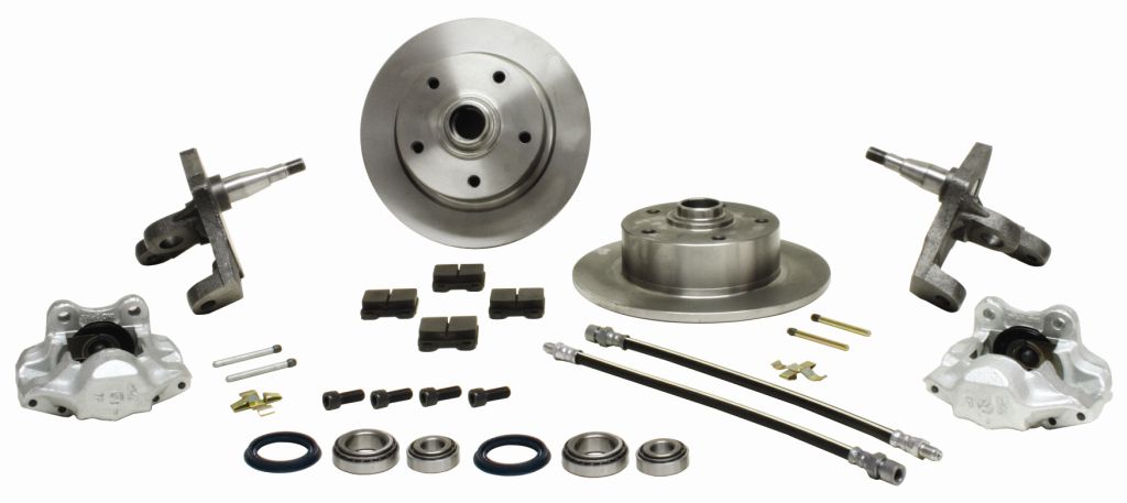 AC698000C, Front disc brake kit 5/130 T1 1966 > Allows fitment of Porsche pattern front wheels without having to use adapters.