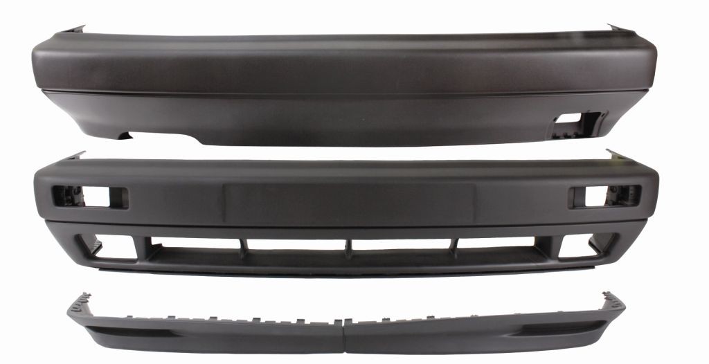 WC898002B, Big Bumper kit for Golf Mk2 including front spoiler. With holes for fog lamps
