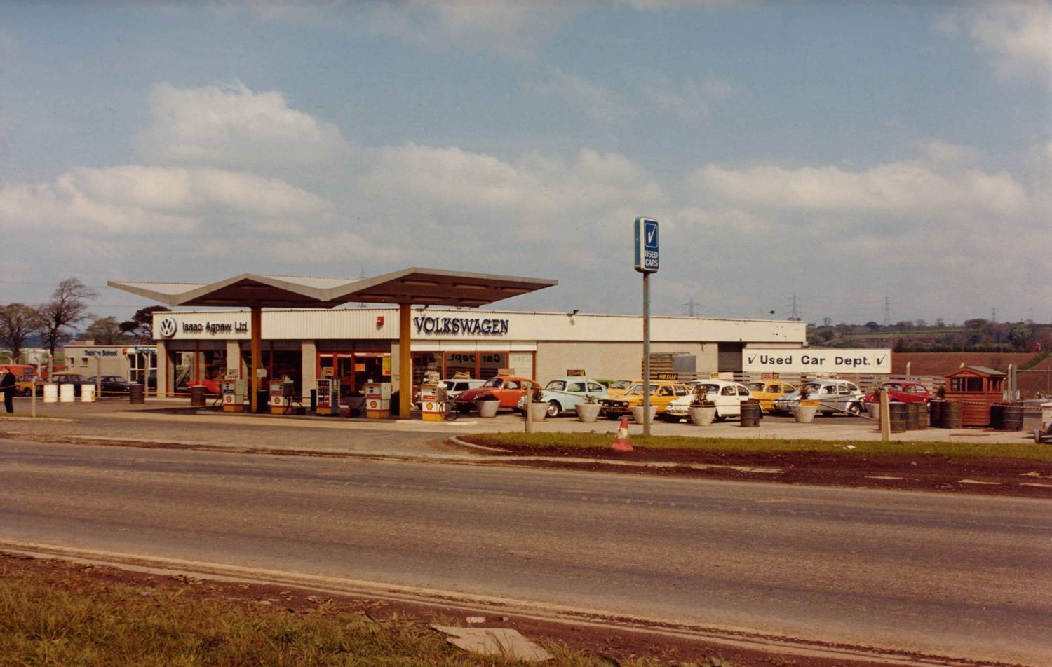 The original site at Mallusk in 1975.