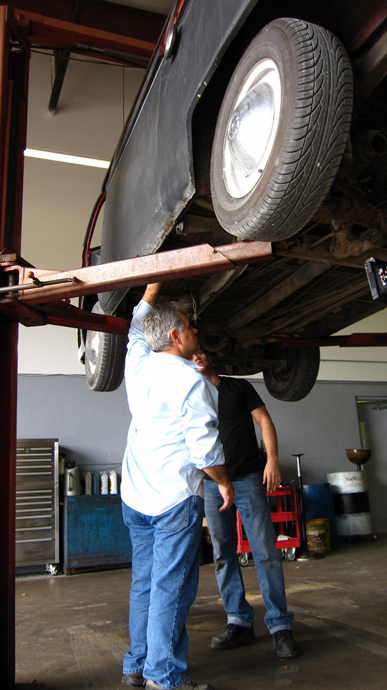 Strengthening sections were welded underneath to take the extra weight.