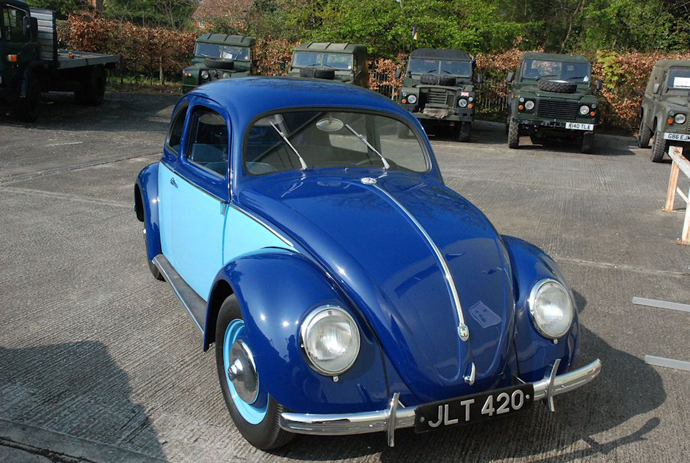Fittingly, one of the first Beetles imported to the UK, currently belongs to one of the very first VW franchises. It's on loan to the REME museum in Aborfield.