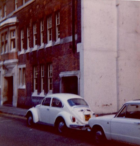 Parked in London, 1976, the Beetle was regular everyday transport for Richard.