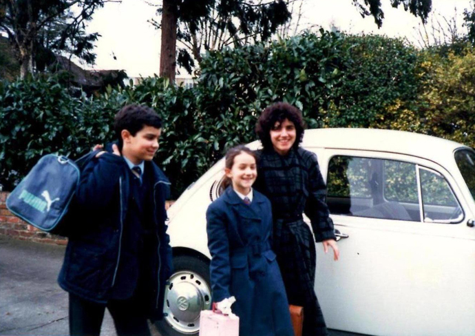 School run duties in circa 1988. The Beetle would belong to Richard's son first, then his daughter.