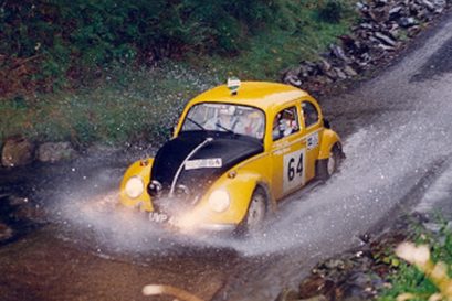 VW Beetle clásico de rallye