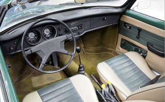 Karmann Ghia interior grey
