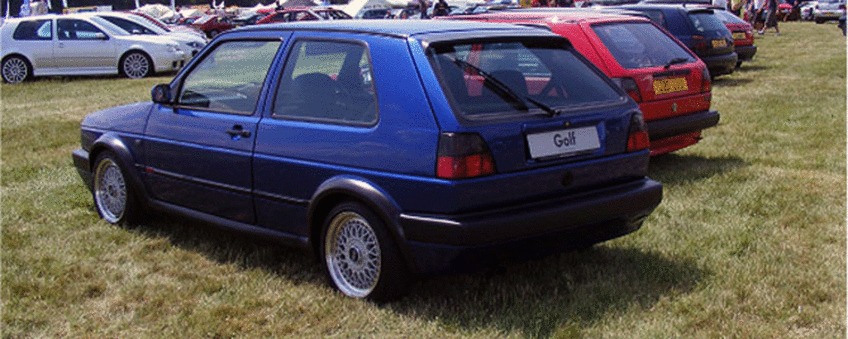 VW Golf Mk2 azul