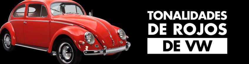 Tonalidades de Rojos de VW. Guía de VW Heritage