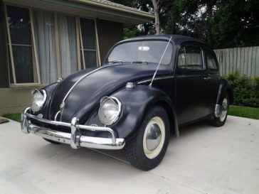 Matt black VW Beetle