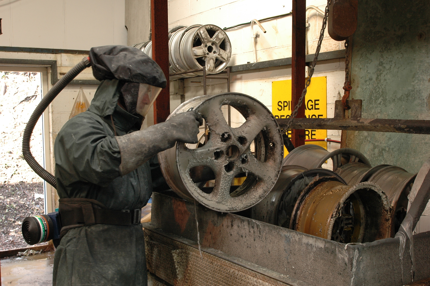 Chemical wheel stripping